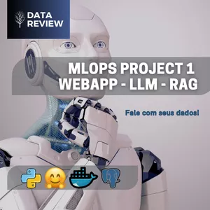 Imagem de capa para o Curso online Projeto v1 MLOps - Webapp+LLM+RAG