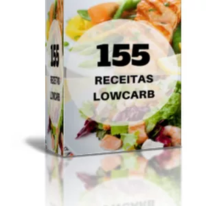 Imagem de capa para o Ebook 155 Receitas LowCarb