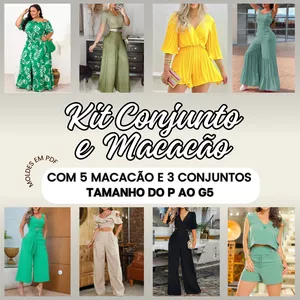 Imagem de capa para o Ebook Molde em Pdf - Kit Conjunto e Macacão Feminino 