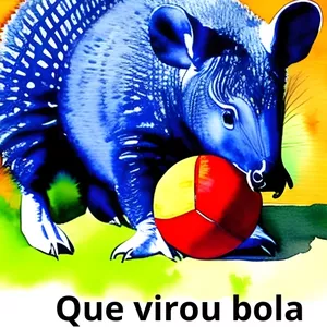 Imagem de capa para o Ebook Livro infantil - O Tatu bola que virou bola 