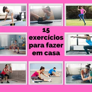 Imagem de capa para o Ebook 15 Exercícios Físicos Para Fazer Em Casa Sem Equipamentos