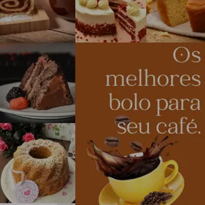 Imagem de capa para o Ebook Os melhores bolo para seu café