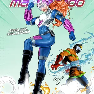 Imagem de capa para o Ebook Bombeiro Mascarado #4 Surge uma nova heroína: A Garota Socorrista