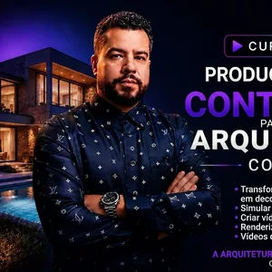 Imagem do curso Curso de Produção de Conteúdo para Arquitetos, Designer de Interiores e Engenheiros com IA