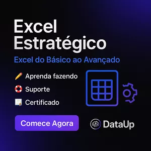 Imagem de capa para o Curso online Excel Estratégico DataUp - Do Básico ao Avançado