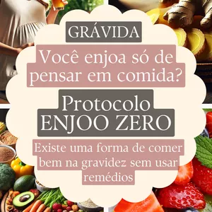 Imagem de capa para o Ebook Elimine as náuseas e vômitos na gestação em até 7 dias com o Protocolo ENJOO ZERO e recupere a sua disposição. Sem restrições absurdas ou dietas malucas