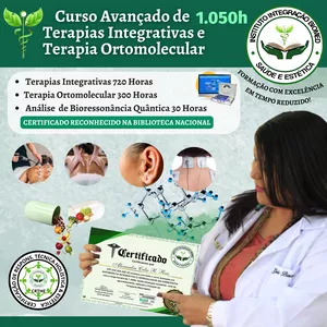Curso Curso Avançado de Terapias Integrativas e Terapia Ortomolecular com Biorresonância Quantica 