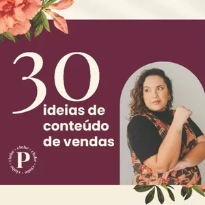 Imagem de capa para o Ebook 30 ideias de conteúdo de Vendas
