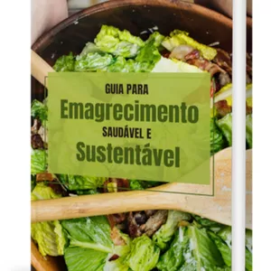 Imagem de capa para o Ebook Guia para Emagrecimento Saudável e Sustentável
