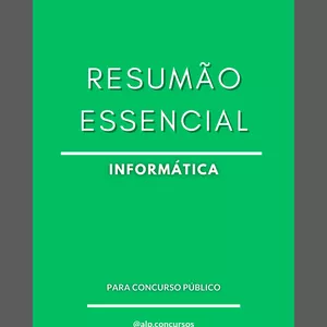 Imagem de capa para o Ebook Resumão Essencial Informática