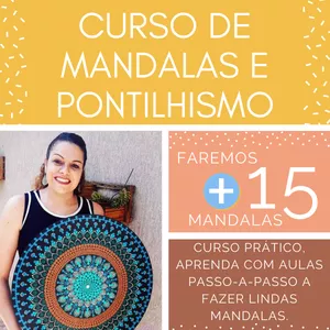 Imagem de capa para o Curso online Curso Online de Mandalas e Pontilhismo Aline Paiva
