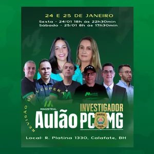 Imagem de capa para o Curso online AULÃO DE VÉSPERA 🚨📚 Polícia Civil - Investigador 