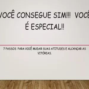 Imagem de capa para o Ebook VOCÊ CONSEGUE SIM!!!  VOCÊ É ESPECIAL!