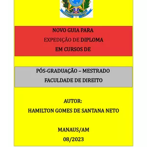 Imagem de capa para o Ebook Guia Expedição Diploma PPG - UFAM