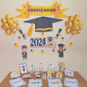 Imagem de capa para o Ebook Kit painel e lembrancinhas formatura