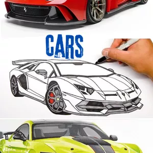 Imagen de portada para Ebook carros para coloréalos 