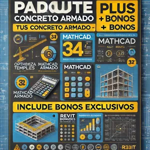 Imagen de portada para Ebook 🚨  MEGAPACK MATHCAD PLUS CONCRETO + ARMADO + BONOS  🏛️