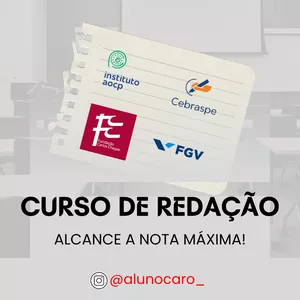 Imagem do curso Curso de Redação em Aula - Método Redação Pronta (MRP)
