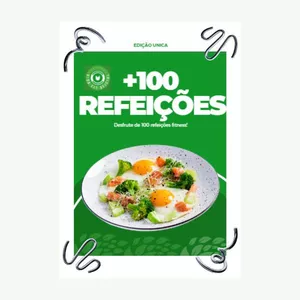 Imagem de capa para o Ebook +100 Refeições Fitness