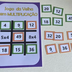 Imagem de capa para o Ebook Jogo da velha em Multiplicação 