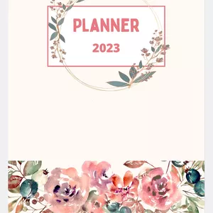 Imagem de capa para o Ebook Planner Flores