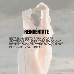 Imagen de portada para Curso online Reinvéntate: un entrenamiento de confianza, valor personal y autocuidado. 