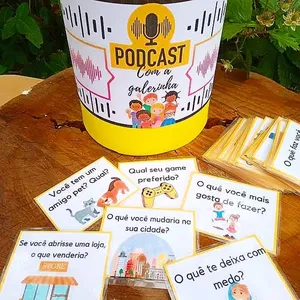 Imagem de capa para o Ebook PodCast com a galerinha 