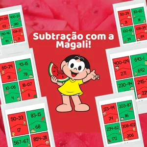 Imagem de capa para o Ebook Subtração com a&nbsp;Magali