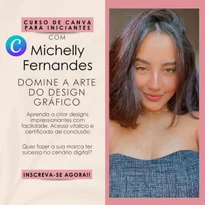 Imagem de capa para o Curso online Curso de Canva para iniciantes 