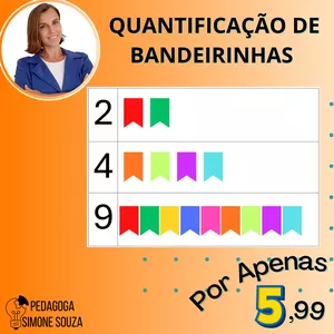 Imagem de capa para o Curso online Festa Junina: Quantificação de Bandeirinhas.