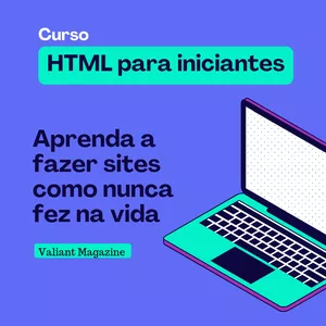Imagem de capa para o Ebook Curso HTML para iniciantes 