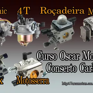 Curso Carburadores: Motosserras/Roçadeiras/4T/ 4Mix/ M-tronic