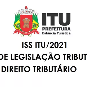 Imagem principal do produto CURSO DE LEGISLAÇÃO TRIBUTÁRIA + DIREITO TRIBUTÁRIO PARA ISS ITU