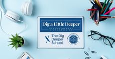 The Dig Deeper School logo