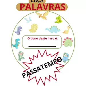 Imagem de capa para o Ebook caça palavras passatempo