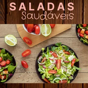 Imagem de capa para o Ebook Salada Saudáveis