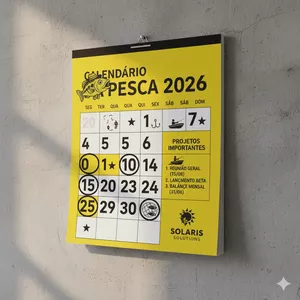 Imagem de capa para o Ebook Calendário da Pesca 2026