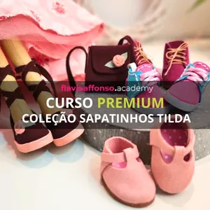 Imagem de capa para o Curso online Curso PREMIUM Coleção Sapatinhos TILDA