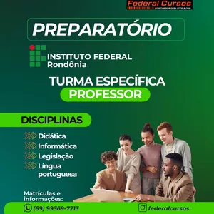 Imagem do curso Preparatório IFRO - Professor