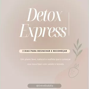 Imagem de capa para o Ebook Detox Express - 3 Dias para Desinchar e Recomeçar