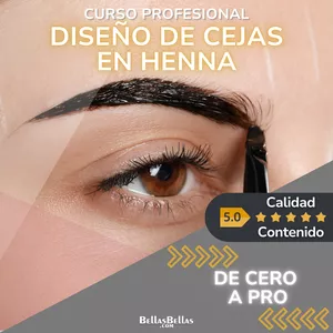 Imagen de portada para Curso online 002 CEJAS EN HENNA - bellasbellas.com BELLAS BELLAS