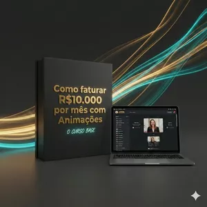 Imagem de capa para o Curso online Comece a Faturar R$10,000 por mês com Animações - Curso Base