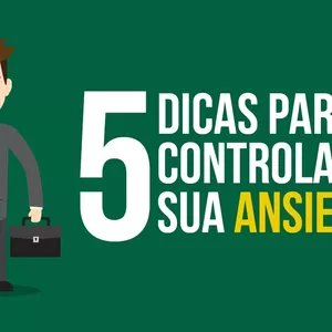 Imagem de capa para o Ebook Como acabar com a ansiedade em 5 passos