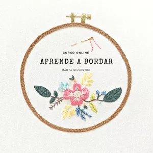 Imagem de capa para o Curso online Aprende a Bordar