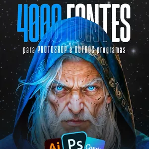 Imagem de capa para o Curso online Pacote com 4 Mil Fontes para Photoshop