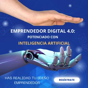 Imagen de portada para Curso online Emprendedor Digital 4.0: Potenciado con Inteligencia Artificial 
