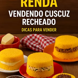Imagem de capa para o Curso online COMO VENDER CUSCUZ RECHEADO