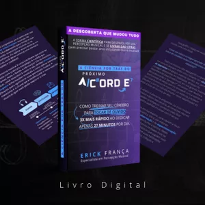 Imagem de Ebook - Ciência por trás do Próximo Acorde criado por Erick França na hotmart