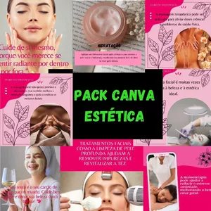 Imagem de capa para o Ebook Pack Canva Estética