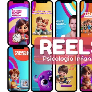 Imagem de capa para o Curso online REELS PSICOLOGIA INFANTIL